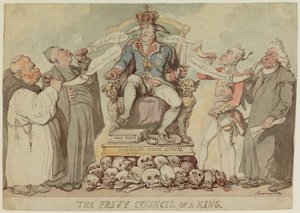 Tajná rada krále od Thomas Rowlandson