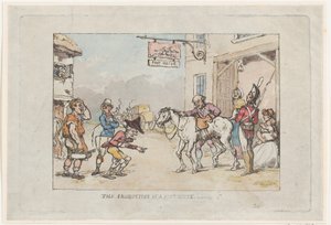 Výroba pošty, 1808., 1808. od Thomas Rowlandson