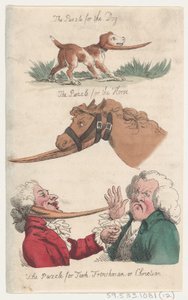 Hádanka pro psa, Hádanka pro koně, Hádanka pro Turka, Francouze nebo Chrise..., 1808. od Thomas Rowlandson