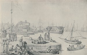 The Quay, Blackwall Docks, 1810, 1920 od Thomas Rowlandson