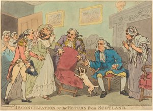 Smíření aneb Návrat ze Skotska od Thomas Rowlandson