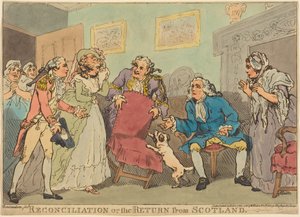 Smíření, aneb Návrat ze Skotska od Thomas Rowlandson