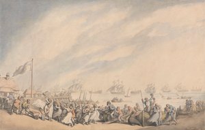 Návrat flotily do Great Yarmouth v roce 1797 od Thomas Rowlandson