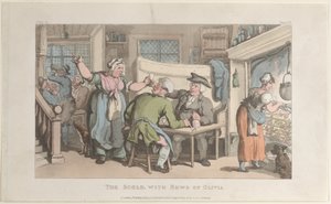 The Scold, with News of Olivia, from The Vicar of Wakefield, 1. května 1817., 1. května 1817. od Thomas Rowlandson