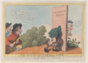 Obálka skotského hledání pštrosů, 8. července 1805, 8. července 1805. od Thomas Rowlandson