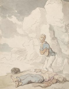 Ztroskotaní námořníci od Thomas Rowlandson