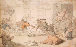 Jeviště smrti od Thomas Rowlandson