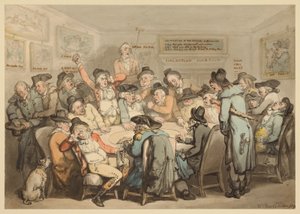 Klubovna předplatitelského klubu od Thomas Rowlandson