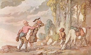 Prohlídka Dr. Syntaxe při hledání malebného, 19. století, 1907 od Thomas Rowlandson