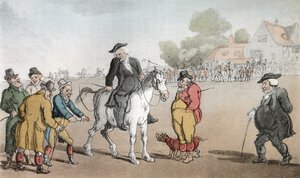 Vicar prodává svého koně, ilustrace z 