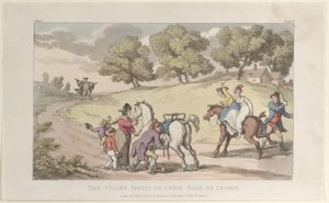 Vikářova rodina na cestě do kostela, od vikáře z Wakefieldu, 1. května 1817, 1. května 1817 od Thomas Rowlandson