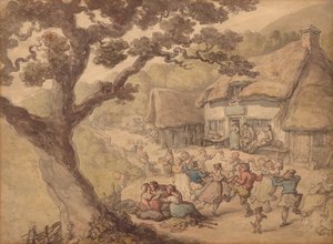 Vesnický tanec od Thomas Rowlandson