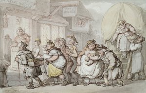 The Woolpack Inn: Příjezd "The Flying Waggon", od Thomas Rowlandson