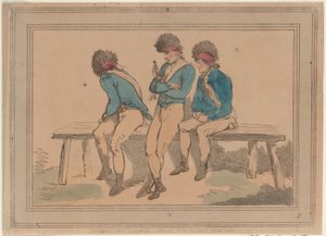 Tři dobrovolníci, 1798., 1798. od Thomas Rowlandson