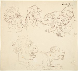 Tři karikatury od Thomas Rowlandson