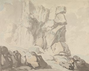 Hrad Tintagel od Thomas Rowlandson