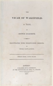 Titulní strana, z Vicar of Wakefield, 1817., 1817. od Thomas Rowlandson