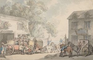 Cestování po Francii od Thomas Rowlandson