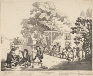 Pohřebáci se baví od Thomas Rowlandson