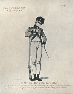 Unfix Bayonet 3rd Motion, 1798 1909 od Thomas Rowlandson