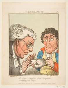 Uctění Le Brun Travested aneb karikatury pašijí, 21. ledna 1800. od Thomas Rowlandson