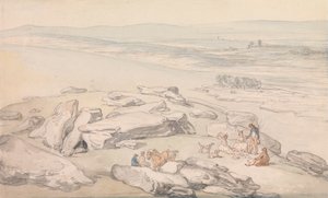 Zobrazit na Exmoor od Thomas Rowlandson