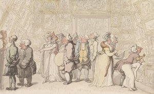 Prohlídka v Královské akademii od Thomas Rowlandson