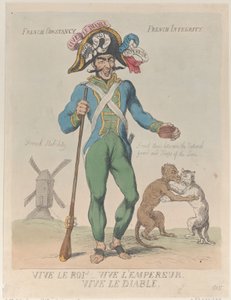 Ať žije král! Ať žije císař. Ať žije ďábel, 12. dubna 1815, 12. dubna 1815. od Thomas Rowlandson