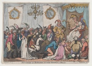 Votaries of Fashion v Temple of Folly, 25. srpna 1808, 25. srpna 1808. od Thomas Rowlandson