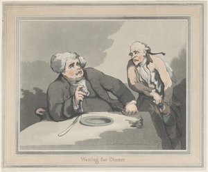 Čekání na večeři od Thomas Rowlandson