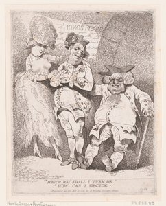 Jakým způsobem se mám obrátit Jak se mohu rozhodnout, ca. 1780, ca. 1780. od Thomas Rowlandson