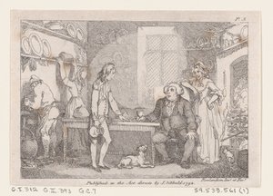 Mladý Adams katechizován Parsonem Adamsem, z Dobrodružství Josepha Andrewse a jeho fr..., 1792. od Thomas Rowlandson