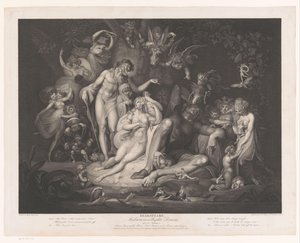 Probuzení Titanie Shakspeare, Midsummer - Sen noci (název na objektu) Tisky podle obrazů z Boydell