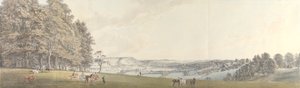 Pohled na Boxhill z Norbury Park, Surrey od Thomas Sandby