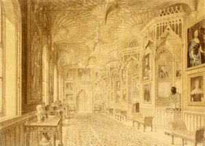 Long Gallery v Strawberry Hill, Twickenham (tisk)