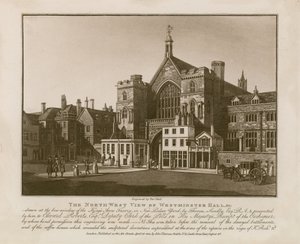 Severozápadní pohled na Westminster Hall od Thomas Sandby