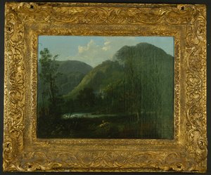 Rydal Hall, kolem roku 1790 olej na plátně od Thomas Sautelle Roberts