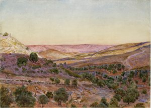 Moabské kopce a údolí Hinnom, 1854