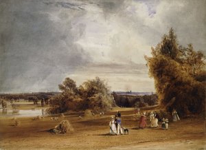Pohled na Paříž ze St. Cloud, 1830 od Thomas Shotter Boys