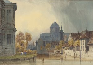 Pohled na kostel Panny Marie Hanswijk, Mechelen (Malines), Belgie od Thomas Shotter Boys