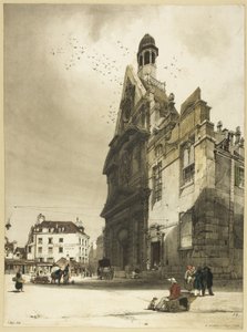 Kostel sv. Etienne du Mont, Paříž od Thomas Shotter Boys