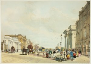 Hyde Park Corner, patnáctá deska z Original Views of London as It Is od Thomas Shotter Boys