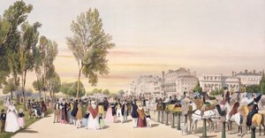 Hyde Park, poblíž Grosvenor Gate, z 