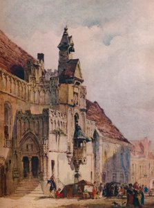 L hotel de Ville, St Omer, 1867 od Thomas Shotter Boys