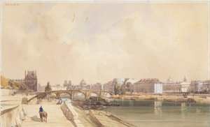 Pont Royal v roce 1833 od Thomas Shotter Boys