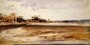 Les Salinières, Trouville (akvarel na papíře) od Thomas Shotter Boys