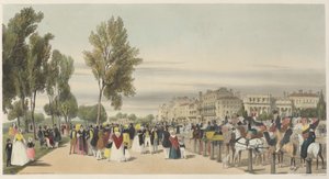 London As It Is: Hyde Park, poblíž Grosvenor Gate od Thomas Shotter Boys