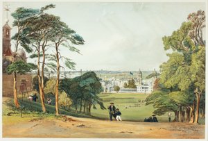 London, z Greenwiche, deska pět z Original Views of London as It Is od Thomas Shotter Boys