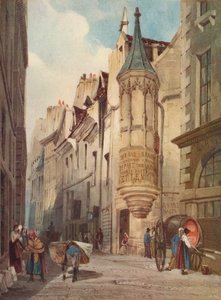 Pařížská pouliční scéna Dům admirála Colignyho, 1831, 1923