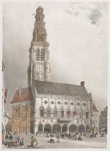 Malebná architektura v Paříži, Gent, Antverpy, Rouen, 1839. od Thomas Shotter Boys